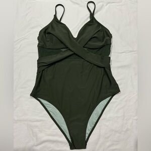 Cupshe One Piece Olive Green Swimsuit